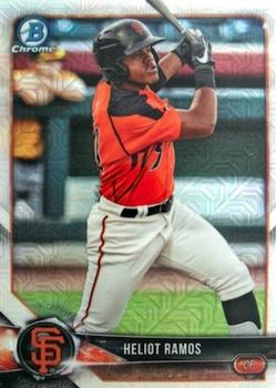2018 Bowman - Chrome Prospects Mojo Refractor #BCP143 Heliot Ramos Front