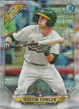 2018 Bowman - Chrome Rookie of the Year Favorites Mojo Refractor #ROYF-DF Dustin Fowler Front