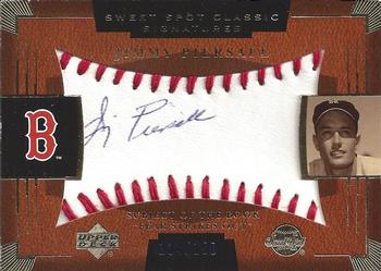 2004 Upper Deck Sweet Spot Classic - Signatures Blue #SSA-33 Jimmy Piersall Front