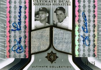 2004 Upper Deck Ultimate Collection - Dual Materials Signature #DJS-LB Don Larsen / Yogi Berra Front