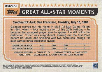2018 Topps - 1983 Topps Baseball 35th Anniversary All-Stars #83AS-55 Dwight Gooden Back