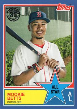 2018 Topps - 1983 Topps Baseball 35th Anniversary All-Stars Blue #83AS-22 Mookie Betts Front