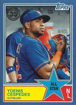 2018 Topps - 1983 Topps Baseball 35th Anniversary All-Stars Blue #83AS-36 Yoenis Cespedes Front