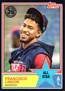 2018 Topps - 1983 Topps Baseball 35th Anniversary All-Stars Black #83AS-8 Francisco Lindor Front