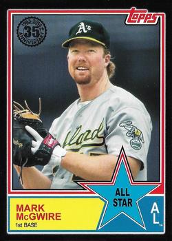 2018 Topps - 1983 Topps Baseball 35th Anniversary All-Stars Black #83AS-58 Mark McGwire Front
