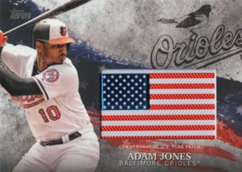 2018 Topps - MLB Independence Day U.S. Flag Manufactured Patch Relics #IDML-AA Adam Jones Front