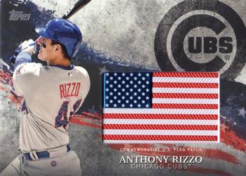 2018 Topps - MLB Independence Day U.S. Flag Manufactured Patch Relics #IDML-AI Anthony Rizzo Front