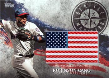 2018 Topps - MLB Independence Day U.S. Flag Manufactured Patch Relics #IDML-RC Robinson Cano Front