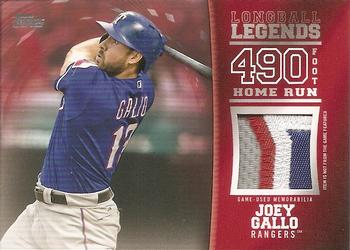2018 Topps - Longball Legends Relics Red #LLR-JG Joey Gallo Front