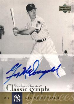 2004 Upper Deck Yankees Classics - Classic Scripts #AU-25 Gil McDougald Front