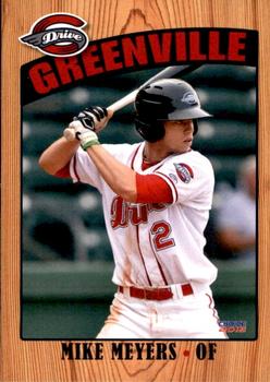 2015 Choice Greenville Drive #18 Mike Meyers Front