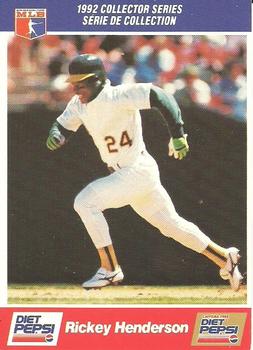 1992 Diet Pepsi #28 Rickey Henderson Front