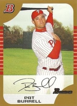 2005 Bowman - Gold #8 Pat Burrell Front