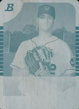 2005 Bowman - Printing Plates Cyan #255 Andy Sides Front