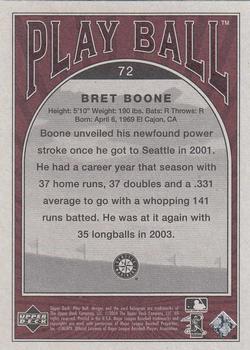 2004 Upper Deck Play Ball #72 Bret Boone Back