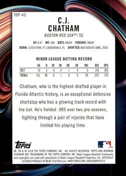 2018 Bowman Platinum - Top Prospects #TOP-43 C.J. Chatham Back