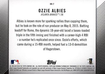 2018 Bowman Platinum - Rookie Revelations #RR-7 Ozzie Albies Back