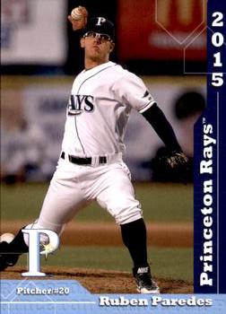 2015 Grandstand Princeton Rays #NNO Ruben Paredes Front