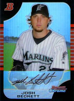 2005 Bowman Chrome - Refractors #76 Josh Beckett Front