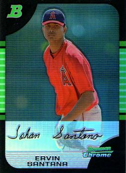 2005 Bowman Chrome - Refractors #154 Ervin Santana Front