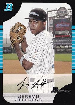 2005 Bowman Draft Picks & Prospects - AFLAC All-American #AFL4 Jeremy Jeffress Front