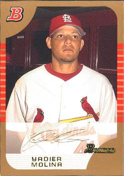 2005 Bowman Draft Picks & Prospects - Gold #BDP17 Yadier Molina Front