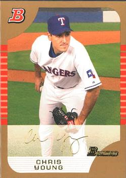2005 Bowman Draft Picks & Prospects - Gold #BDP28 Chris Young Front