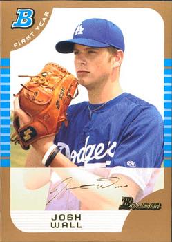 2005 Bowman Draft Picks & Prospects - Gold #BDP37 Josh Wall Front