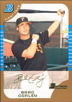 2005 Bowman Draft Picks & Prospects - Gold #BDP43 Brad Corley Front