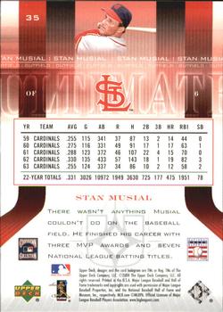 2004 Upper Deck Ultimate Collection #35 Stan Musial Back