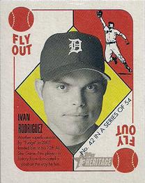 2005 Bowman Heritage - ‘51 Topps Heritage Red Backs #42 Ivan Rodriguez Front