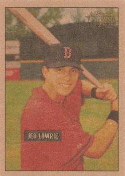 2005 Bowman Heritage - Mahogany #346 Jed Lowrie Front