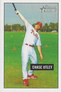 2005 Bowman Heritage - Mini #77 Chase Utley Front