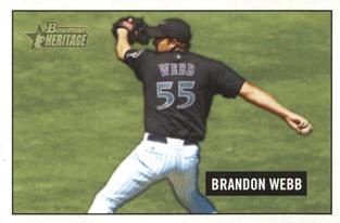 2005 Bowman Heritage - Mini #166 Brandon Webb Front