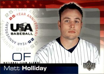 2004 Upper Deck USA 25th Anniversary #USA-86 Matt Holliday Front