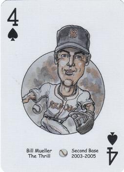 2006 Hero Decks Boston Red Sox Baseball Heroes Playing Cards #4♠ Bill Mueller Front