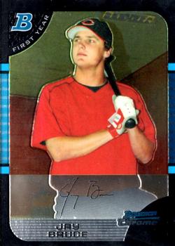 2005 Bowman Draft Picks & Prospects - Chrome #BDP32 Jay Bruce Front