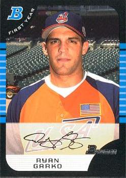 2005 Bowman Draft Picks & Prospects #BDP133 Ryan Garko Front