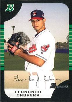 2005 Bowman Draft Picks & Prospects #BDP162 Fernando Cabrera Front