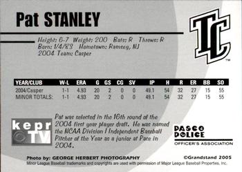 2005 Grandstand Tri-City Dust Devils #15 Pat Stanley Back