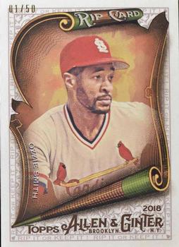 2018 Topps Allen & Ginter - Rip Cards #RIP-52 Ozzie Smith Front
