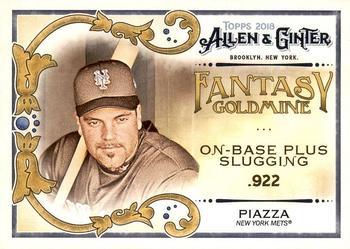 2018 Topps Allen & Ginter - Fantasy Goldmine #FG-44 Mike Piazza Front