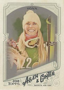 2018 Topps Allen & Ginter - Silver Glossy #57 Lindsey Vonn Front