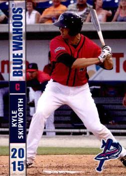 2015 Grandstand Pensacola Blue Wahoos #26 Kyle Skipworth Front