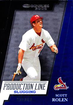 2005 Donruss - Production Line Slugging #PL-9 Scott Rolen Front