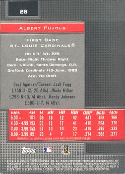 2005 Bowman's Best #28 Albert Pujols Back