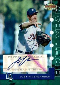 2005 Bowman's Best #102 Justin Verlander Front