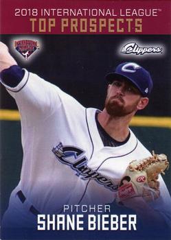 2018 Choice International League Top Prospects #06 Shane Bieber Front