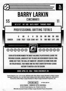 2018 Donruss Optic - Bronze #83 Barry Larkin Back