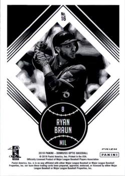 2018 Donruss Optic - Pink #16 Ryan Braun Back